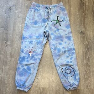 Women's Blue Tie-Dye Joggers